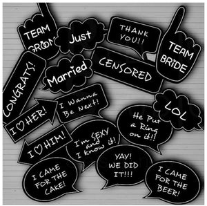 Photo Booth Props Wedding Decorations Photobooth props baby bridal shower Wedding Party Decoration photo booth MrMrsJust Married