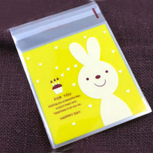 Load image into Gallery viewer, 50Pcs Cute Big Teech Mouth Monster Plastic Bag Wedding Birthday Cookie Candy Gift Packaging Bags OPP Self Adhesive Party Favors
