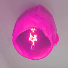 Load image into Gallery viewer, 6pc Night Party Candles Flying Lights Wishing Valentine&#39;s Day Holiday Hot Air Balloons DIY Fire Lights Friends Family Christmas
