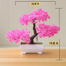 Load image into Gallery viewer, NEW Artificial Plants Bonsai Small Tree Pot Plants Fake Flowers Potted Ornaments For Home Decoration Hotel Garden Decor
